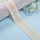 3.5CM Crochet Eyelet Cotton Lace Trim Border Lace Fabrics For Women Dress